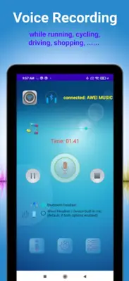 Earbuds Voice Recorder android App screenshot 2